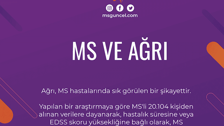 MS'li her dört kişiden birinin ağrı şikayeti olabilir
