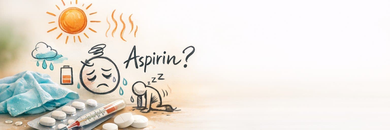 Aspirin ve asetaminofen yorgunluğa yardımcı olabilir